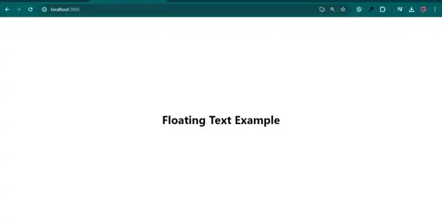 React, add, floating text